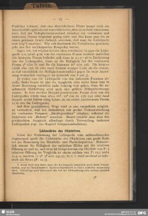 Lichtstärke des Objektives