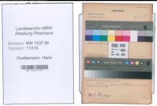 Entnazifizierung Hans Huettemann , geb. 02.04.1901 (Ladestellenleiter)