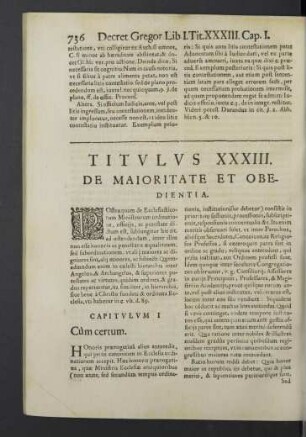 Titulus XXXIII.