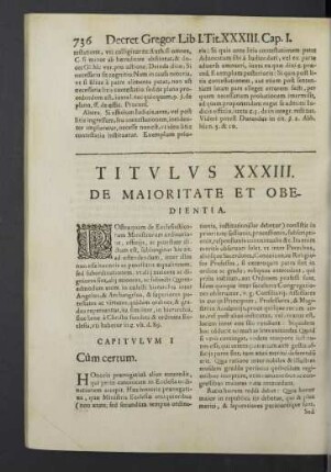 Titulus XXXIII.