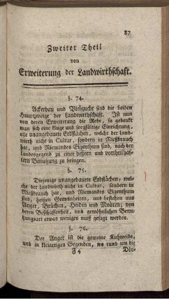 Zweiter Theil von Erweiterung der Landwirthschaft.