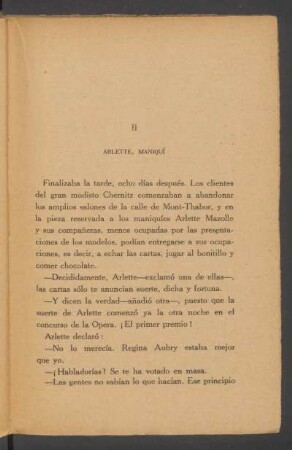 II - Arlette, maniquí