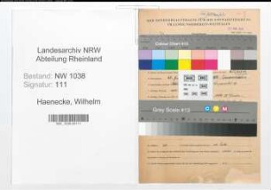 Entnazifizierung Wilhelm Haenecke , geb. 29.06.1904 (Justizbeamter)