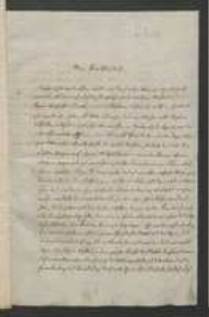 Brief von Unbekannt an Johann Jacob Kohlhaas