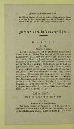 Zweiter oder besonderer Theil