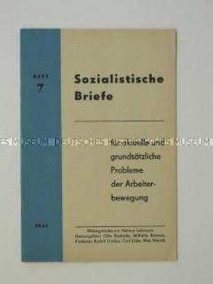 Gesellschaftspolitische Monatsschrift der DDR-Regierung zu Problemen der internationalen Arbeiterbewegung