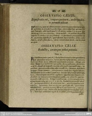 Observatio CXLIX. Reductio, coramquo judice petenda
