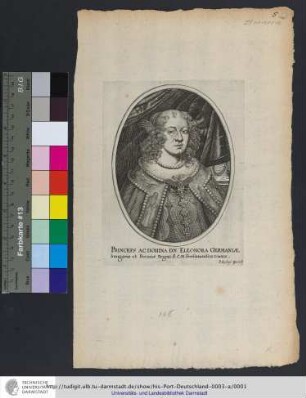 Princeps Ac Domina D. Eleonora Germaniæ hungariæ et Boemiæ Regina S. C. M. Ferdinandi III Coniux / P. Aubry Excudi
