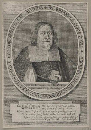 Bildnis des Iohannes Christophorus Wider
