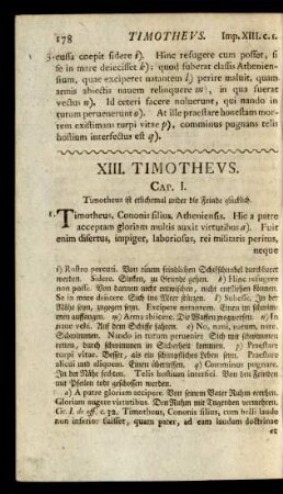 XIII. Timotheus