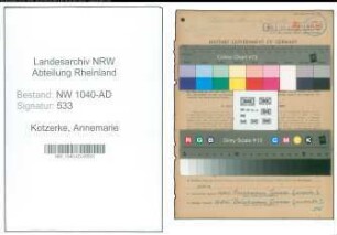 Entnazifizierung Annemarie Kotzerke , geb. 18.05.1916 ()