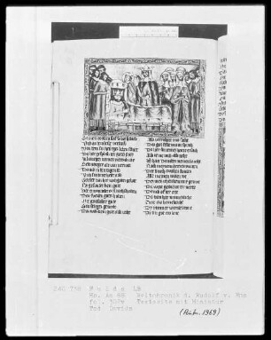 Rudolf von Ems, Weltchronik — Tod Davids, Folio 302verso