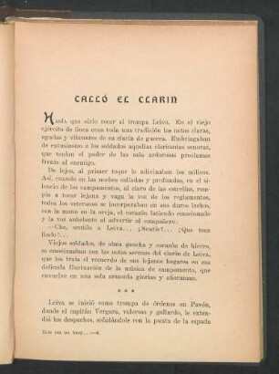 Calló el clarín