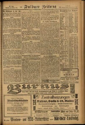 Zweite Ausgabe vom Samstag, den 18. Oktober 1924.