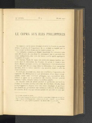 Le Copra Aux Iles Philippines.