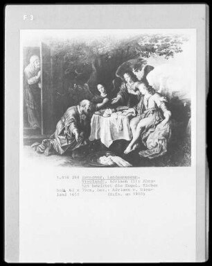 Abraham bewirtet die Engel