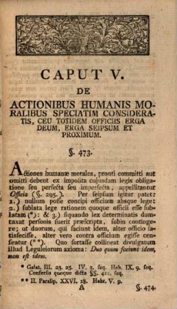 Pars III. Complectens Doctrinam De Actionibus Moralibus Speciatim Consideratis