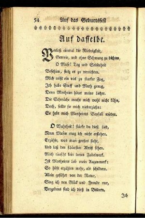 Auf dasselbe.