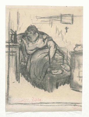 Frau im Bett