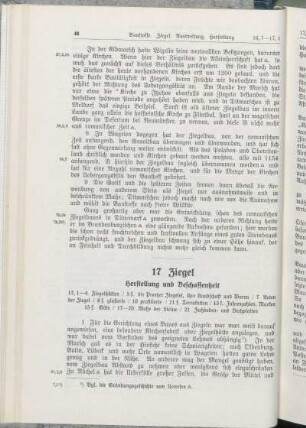 17 Ziegel: Herstellung und Beschaffenheit