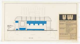 U-Bahnhof Thielplatz, Umspannwerk, Löhleinstraße, Brümmerstraße, Berlin-Zehlendorf: Ansicht Süd-Ost 1.50