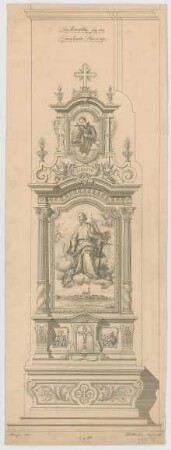 Müller, Josef Anton; Floßing; Pfarrkirche - Seitenaltar (Ansicht)