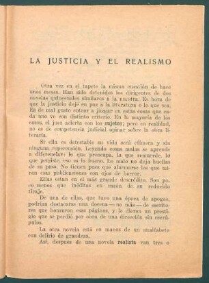 La justicia y el realismo