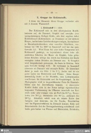 E. Gruppe des Kohlenstoffs