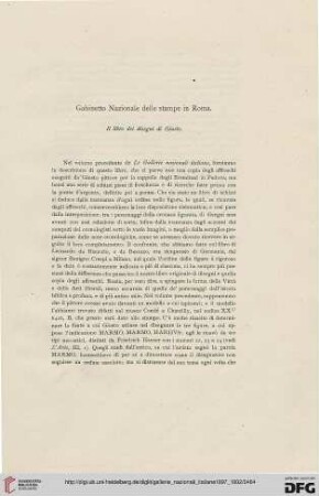 Gabinetteo Nazionale dele stampe in Roma. Il libro dei disegni di Giusto
