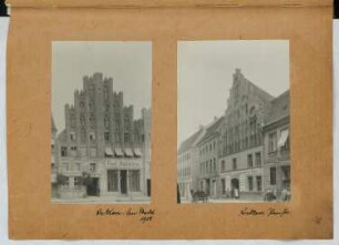 Am Markt, Anklam. Peenestraße, Anklam: Ansichten (aus: Skizzen- und Fotoalbum 25)