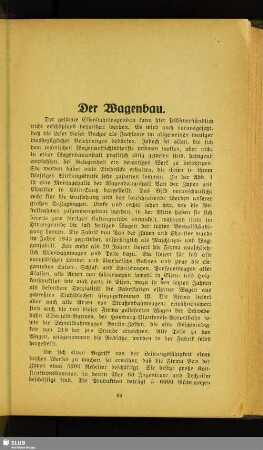 Der Wagenbau