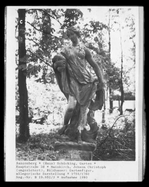 Gartenfigur, allegorische Darstellung