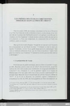 7 Les Frères Des Écoles Chrétiennes, Immergés Dans Le Proche-Orient