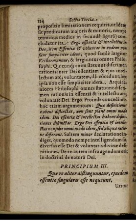 Principium III. Quae re aliter distinguuntur, eiusdem essentiae singularis esse nequeunt.