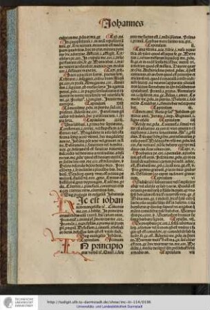 Super prologo in evangelium Johannis.