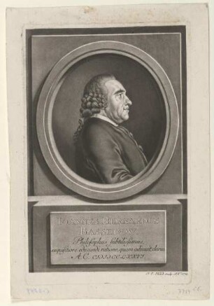 Bildnis des Ioannes Bernardus Bassedow