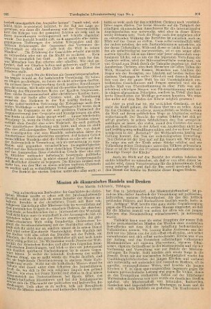 205-210 Mission als ökumenisches Handeln und Denken