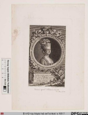 Bildnis Maria Christina, Herzogin von Sachsen-Teschen, geb. Erzherzogin von Österreich