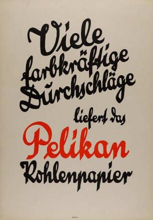 Viele farbkräftige Durchschläge liefert das Pelikan Kohlenpapier