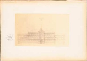 Rathaus, Mainz: Ansicht (aus: Konkurrenzentwürfe. Fotografien von Bohnstedts Entwürfen, 1857-1864)