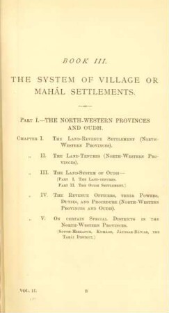 Part I. - The North-Western provinces and Oudh