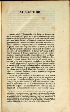 Collectio Salernitana : ossia documenti inediti, e trattati di medicina appartenenti alla scuola medica salernitana. 4
