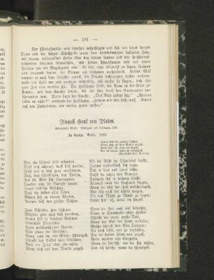 August Graf von Platen.
