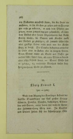 12. Koenig Konrad I. (911-918)