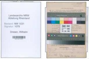 Entnazifizierung Wilhelm Dresen , geb. 00.00.0000 (Lehrer)