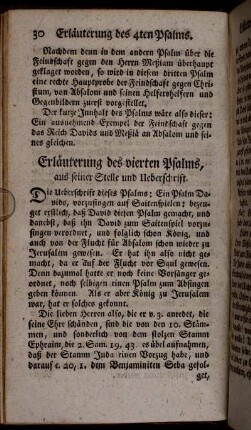 Erläuterung des vierten Psalms, [...].