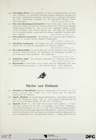 Bücher und Einbände (Nr. 337-392)