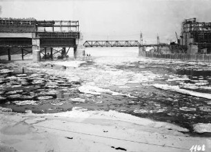 Bau Wehr- und Kraftanlage Staustufe Kachlet/Donau