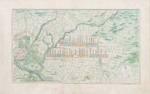 Truppenstellung der Reichsarmee bei Ladenburg.
