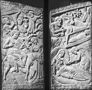 Ravenna, Reliefs der Maximianskathedra, Elfenbein